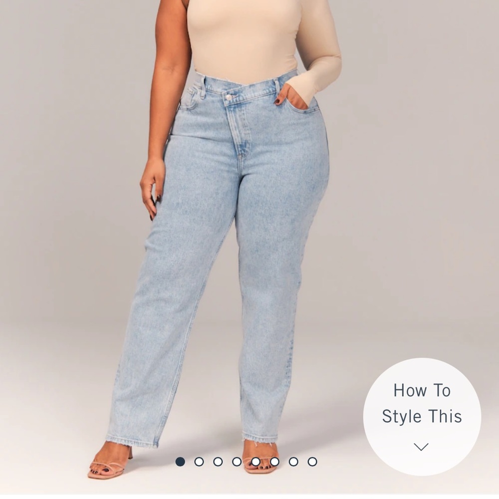 Abercrombie 90s Curve Ultra High rise jeans